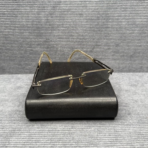 Vintage Porsche Design Rimless Eyeglasses Frame Titanium Men's Gunmetal Silver